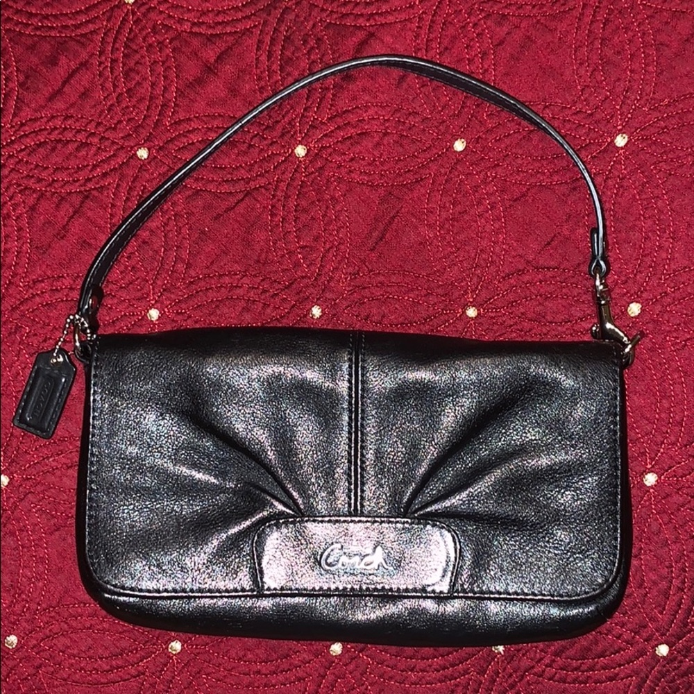 Black Coach small wristlet.